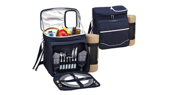 Picnic Cooler for Two with Blanket